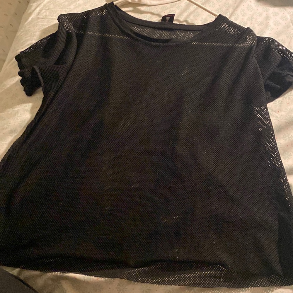 Fishnet black shirt
